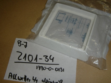 2101-34 Allwetter 44 alpinweiß Rahmen 1-fach