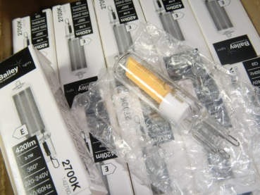 142760 LED-Lampe G9 Glass 3,7W 420lm 827 clear 230VAC, HV-Stiftlampe