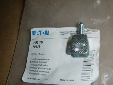 AK 16 Aufreihklemme 0,75-16qmm blank für Sammelschiene 6x6mm / 10x3mm