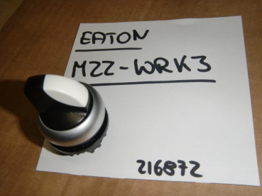 M22-WRK3 Knebel schwarz 3 Stellungen I-0-II rastend