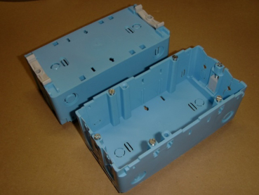 GED 50/2 Kanaleinbau-Gerätedose GED50/2 2fach blau (GGK 1280)