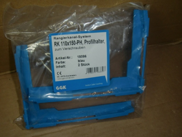 18086 RK-PH 110x150 Profilhalter für Rangierkanal (1 Paar)