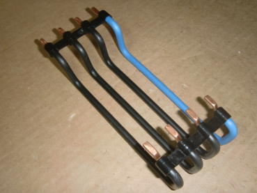 KC425 Verdrahtungsbrücke 10qmm 4pol. Schwarz/blau vertikal für 125mm