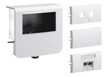 Tehalit SL20055915 RAL9016 Geräteträger leer für Kommunikationsanschluss, verkehrsweiß für SL20055