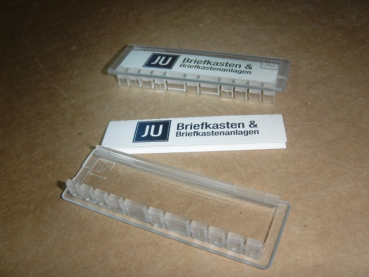 21-255 Einbau-Namensschild-Träger 67x22 / EM: 60,8x17,8, transparent