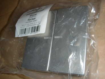 ES 2995 KO5P EDELSTAHL / Serie LS Doppel-Wippe mit Lichtleiter und Pfeil-Symbolen für Jalousietaster