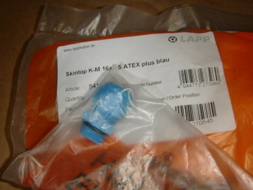 SKINTOP K-M 16x1,5 ATEX plus blau Kabelverschraubung M16 IP68