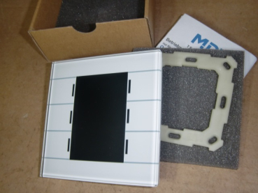 MDT BE-GT2TW.02 KNX-Glastaster II Smart Serie 02 weiß mit Temperatursensor
