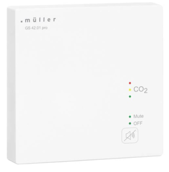 GS 42.01 pro Luftgütesensor / CO2-Ampel für Wandanbau, Kohlendioxid-Überwachung