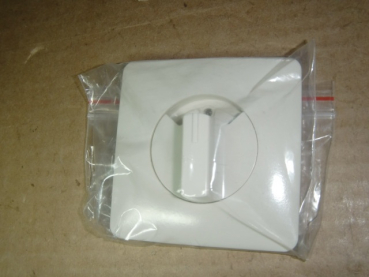 D 80.610 ZJ w Standard weiß Zentralplatte mit Knebel für Drehtaster / Drehschalter / Stufenschalter / Zeitschaltuhr