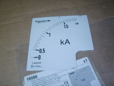 16086 Skala 1,5kA/5A für Amperemeter 16074
