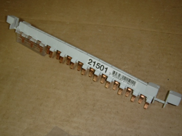 21501 Stift-Kammschiene 1-polig + N in 9mm Schrittweite