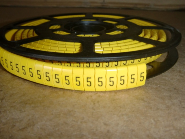 CLI M 2-4 GE/SW 5 CD Aderbeschriftung Ziffer 5 (500 Stück)