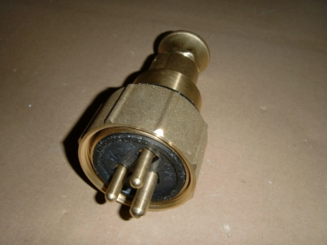 1142/MS/250V-1xW10 Wiska HNA-Stecker Messing Guss