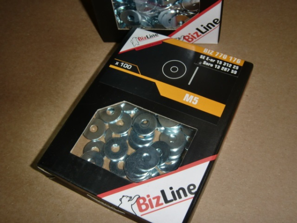 BIZ 770 176 Unterlegscheibe breit M5 (100 Stück)