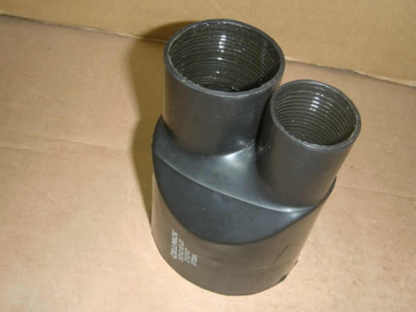 SEH2 60-20 Warmschrumpf-2-Finger-Aufteilkappe 60-20mm auf 45-32mm / 18-6mm