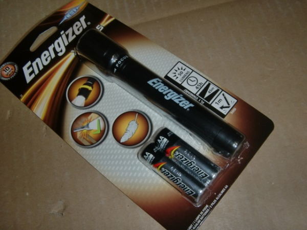 X-Focus LED 2AA Taschenlampe 50lm, Kunststoff schwarz