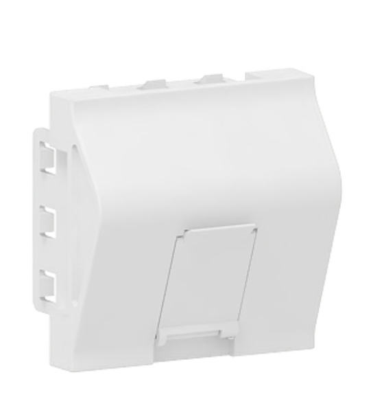 6630 Modul 45 KA-1 Keystone 1-fach Modulträger alpinweiß RAL 9010