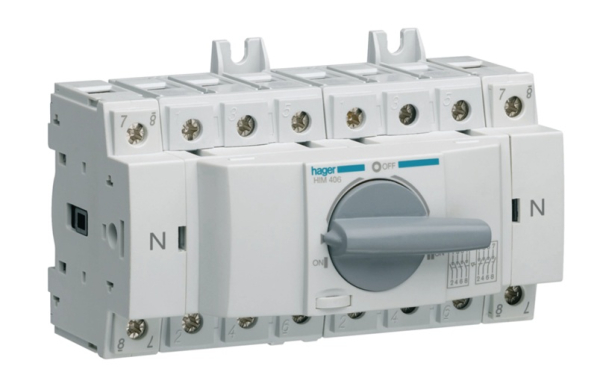 HIM406 Lastumschalter 3-polig+N 63A/415VAC mit Nullstellung