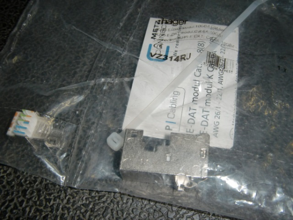 VZ314RJ Modular-Jack E-DAT modul RJ45 Cat.6A 8(8) 10GBit