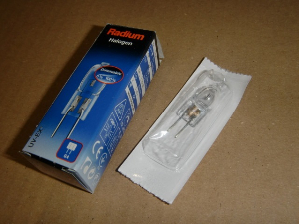 RJL 20W/12/G4 (22312112) NV-Stiftlampe QT10 20W 12V klar
