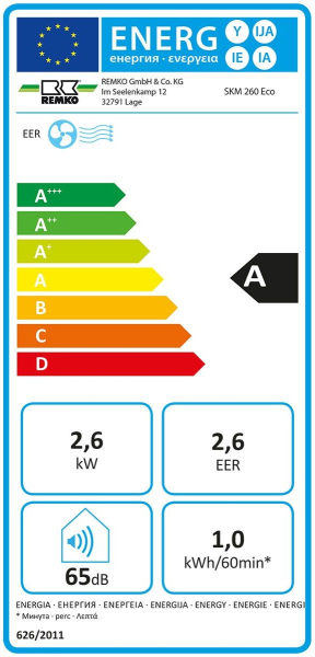 SKM 260 Eco Raumklimagerät 230VAC 2,6kW, weiß
