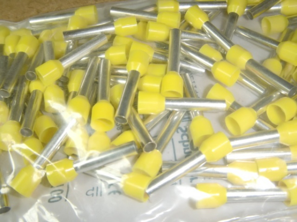 DZ5-CE063D Aderendhülsen 6qmm x 18mm gelb isoliert (100 Stück)