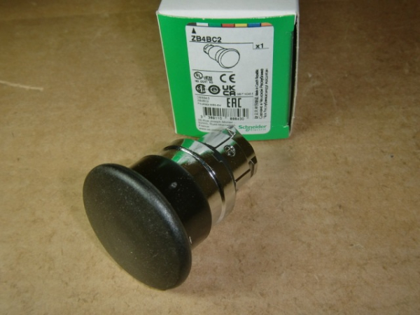 ZB4 BC2 Pilzdrucktaste schwarz tastend