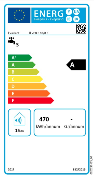 VED E 18/8 B Elektro-Durchlauferhitzer electronicVED pro 18kW, 3-Stufen
