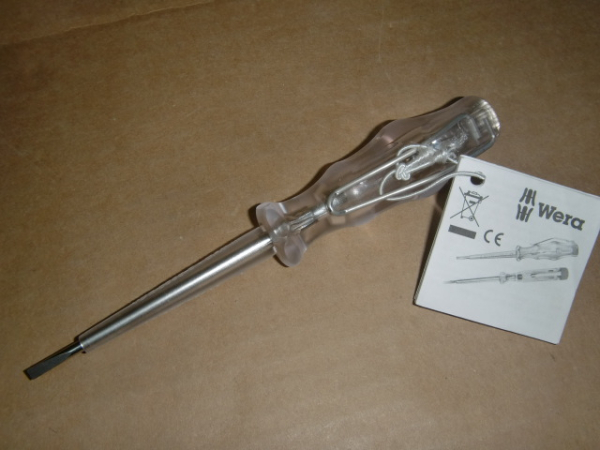 247 Phasenprüfer einpolig 150-250VAC, Wera 05 005655 001