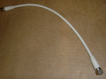 MAK 030-80 F Antennen-Patchkabel koaxial F-Stecker, weiß, Länge 30cm