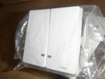 MEG 3424-0325 System M aktivweiß glänzend Wippe Serie beleuchtbar, mit Aufdruck IP44