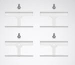 MLT ZAH p4 rückseitige Abschirmung für MLT-Linsenoptik (4 Stück)